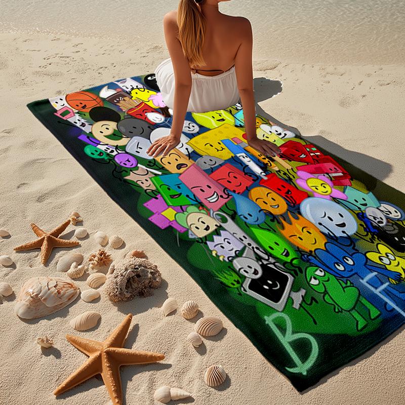 Colorful Dream Island Collage Beach Towel, Super Soft Microfiber, Gift for Her/Him, Birthday, for Pool, Beach, Travel, Home Decor Fan gifts