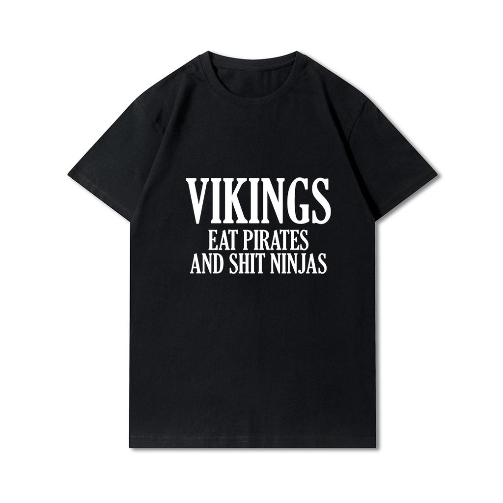 100% Cotton Summer Men T Shirts Viking Vintage Skull Beard with Headphone Printed Casual Top Tees