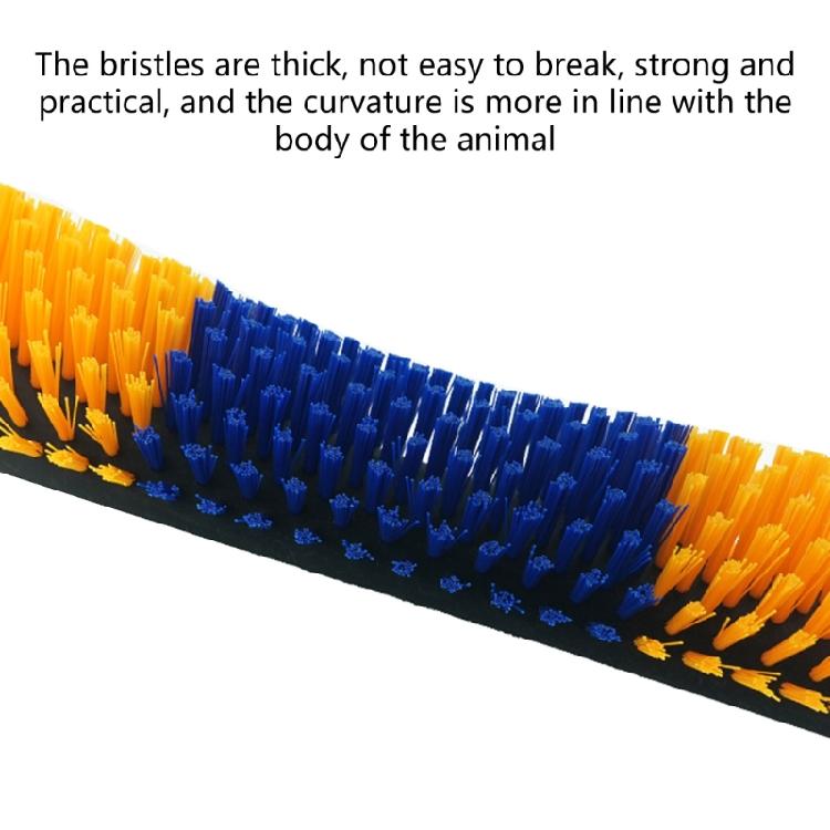 Highly Strength Ranch Cleaning Tool Curved Bristles Scrubbing Brush For Cattle Sheep Massage And Shedding Control