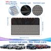 Rear Window Sun Shade, 2 PCS Magnetic Double Layer Car Side Window Sun Shades For Baby, Half Blackout & Half See-Through Back Window Covers For Sun &