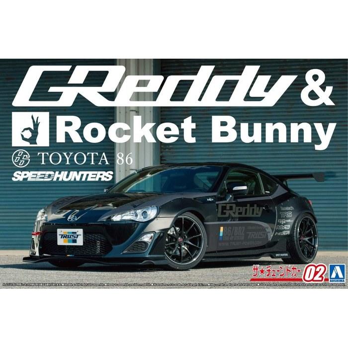 AOSHIMA Tuned Car Series 1/24 ZN6 Toyota 86 '12 GREDDY&ROCKET BUNNY VOLK RACING Ver. Plastic Model
