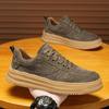 Men Leather Sneakers outdoor fashion Dress Shoes Designer Platform Leather Casual Outdoor Flats Shoes Spring autumn sneakers men