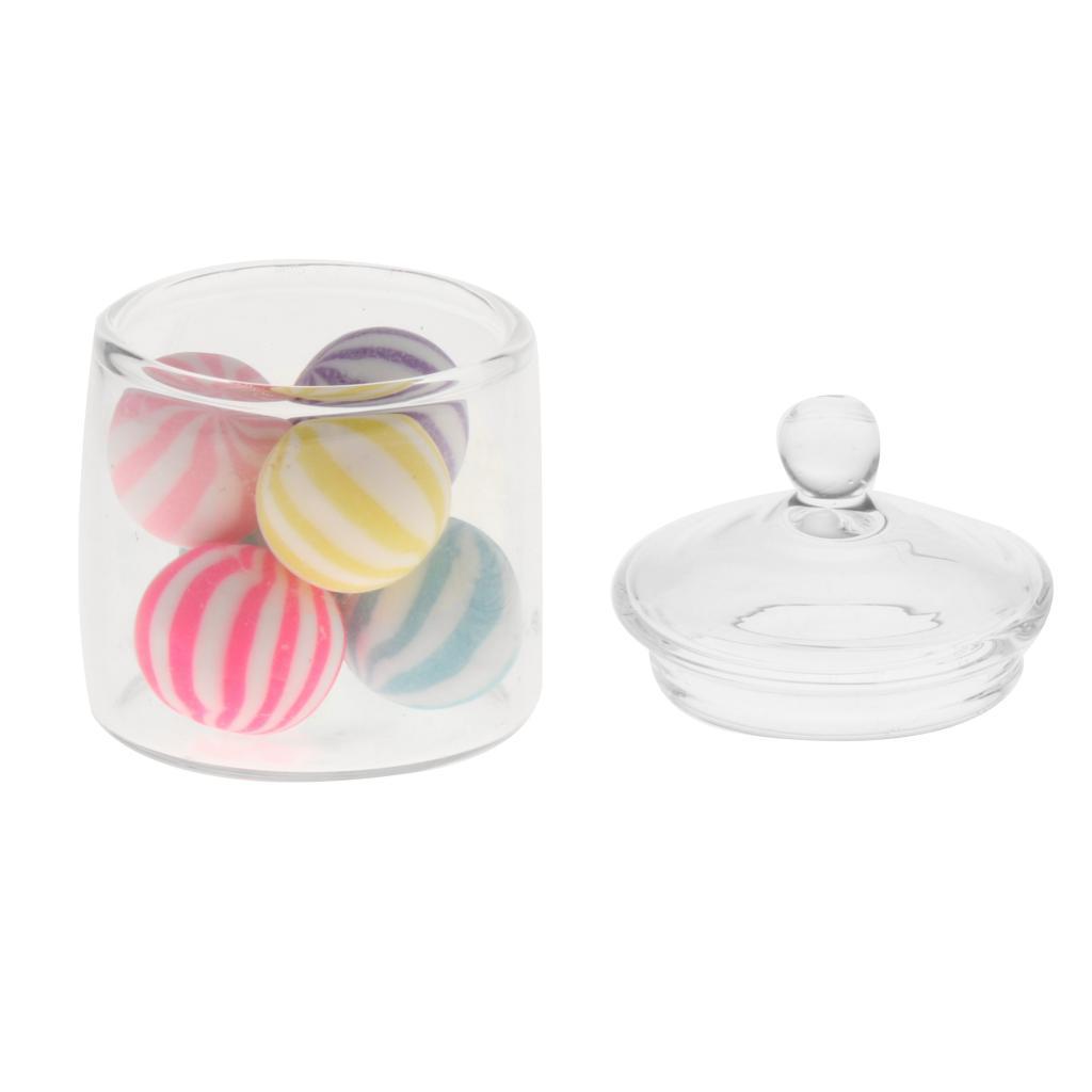 Miniature Glass Candy Jar 1:6 for Livingroom Bedroom Diningroom