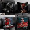 Singer A-Anuel Aa Cushion Cover Natural Linen Organic Fabric Double-Sided Printing Sofa Home Decor Gift Pillow Case
