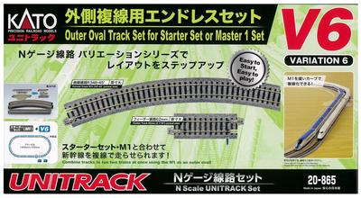 KATO N Gauge Endless Set for Outside Double Track V6 20-865 Railway Model Rail Set