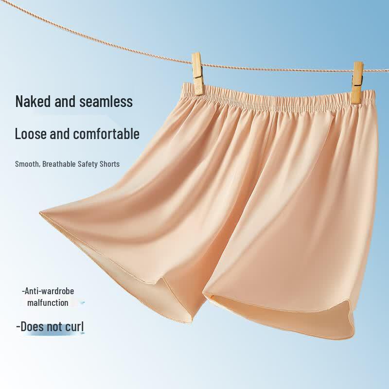 Langsha Women s Ice Silk Anti-Chafe Safety Shorts One Size