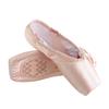 Mädchen-Ballerina-Ballettschuhe, rosa Satin-Canvas-Schnür-Spitzenschuhe zum Tanzen
