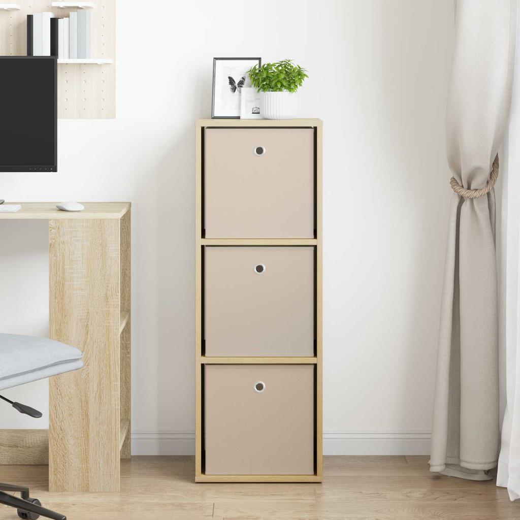 Sideboard with Drawers Sonoma Oak 35 X 32 X 99.5 Cm