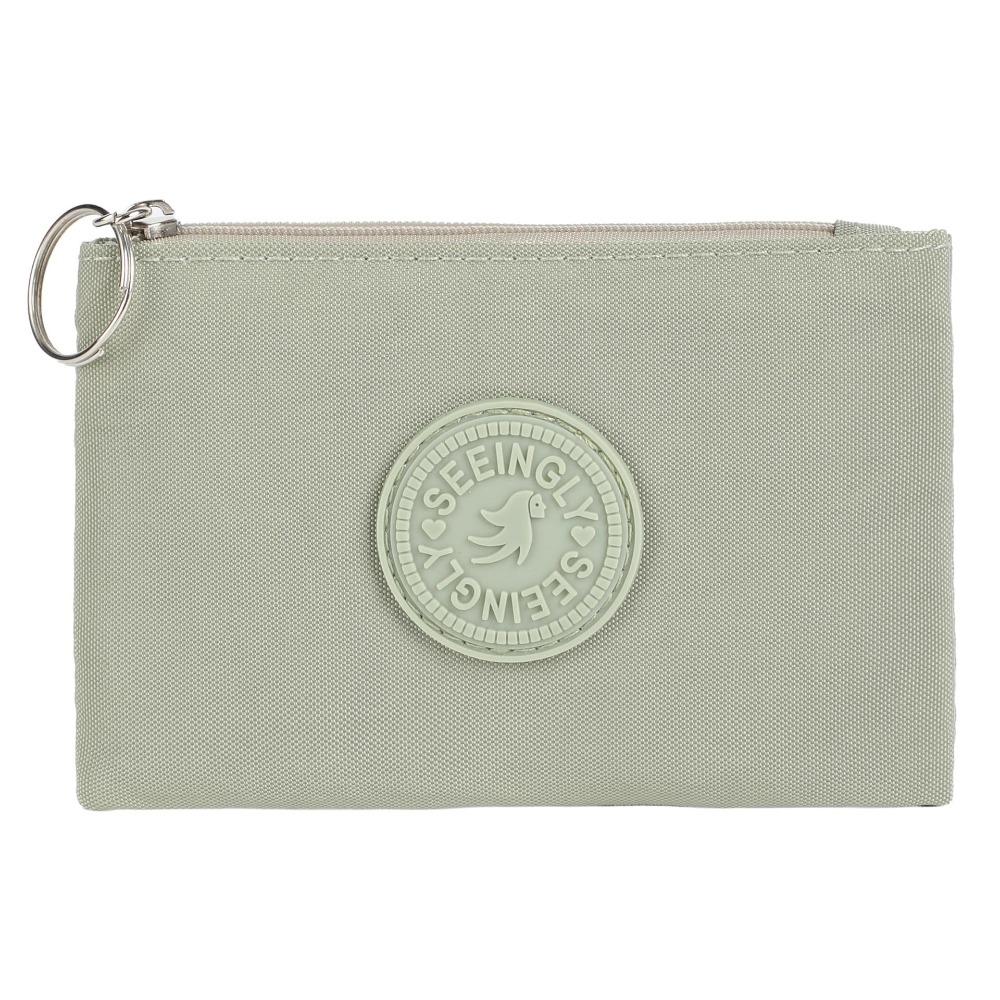 

Large Capacity Small Makeup Lipstick Bag Card Bag Mini Canvas Storage Bag Solid Coin Purse Outdoor