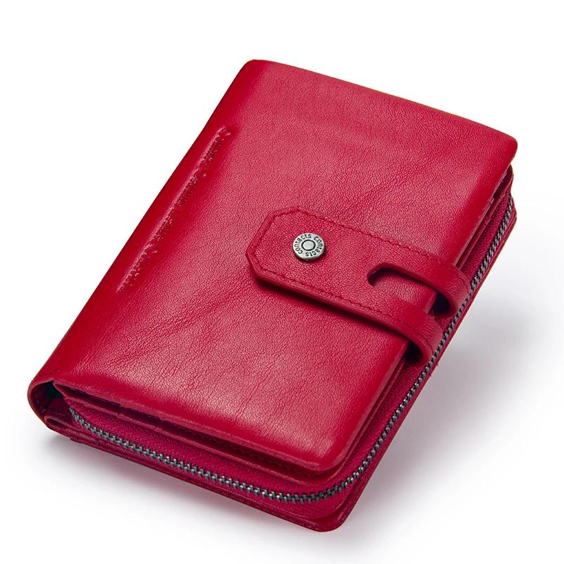 

Wallets for Women Genuine Leather Short Bifold Fashion Women s Purses Card Holders Coin Purse Female Bags Women Wallet carteira