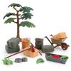 Simulation Baumstruktur Stapel Bauernhofwerkzeuge Gemüse Obst Karren Modell Ornament Für Pädagogisches Spiel Und Kreative Dekoration