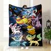 A Collection of Colorful, Distinct Pokémon Set Against a Cosmic Background. for All Seasons Blanket Lunch Break Throw Gift