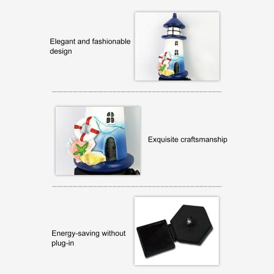 Solární maják trávníkové světlo venkovní vodotěsné LED zahradní dekorace s automatickým senzorem sváteční tématická zahradní zápich pro Halloween Vánoce