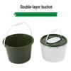 Double-Layer Handheld Fish Bucket with Aerator - Multi-Function Fishing Gear