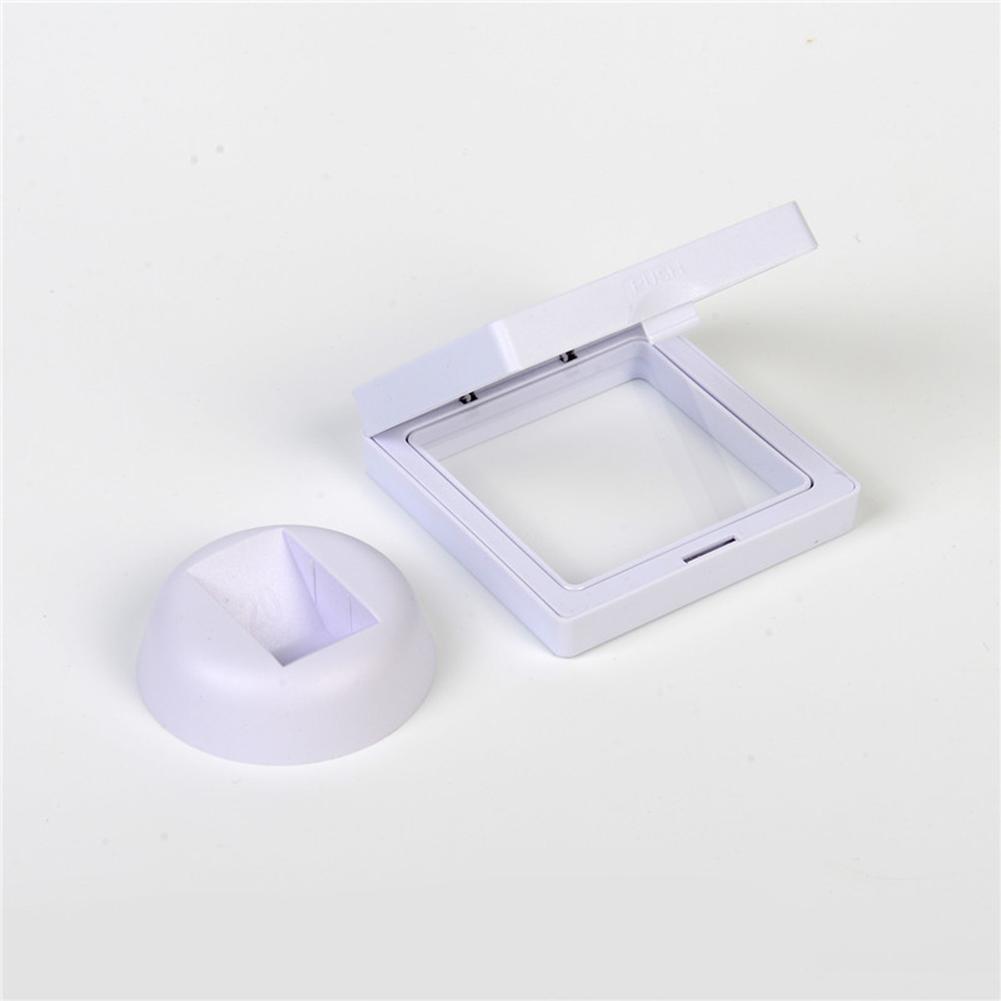 5/10pcs 3D Floating Frame Jewelry Ring Coin Display Stand Holder Storage Box Household Floating Storage Box With Plastic Frame