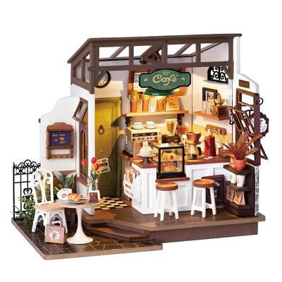 DIY Miniature Dollhouse DG Series Terrace with Japanese Instructions Tsukurundesu® (Café 2)