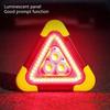Portable LED Triangular Hazard Sign Light With Easy To Use For All Vehicle Types & Emergency Situations D7YA