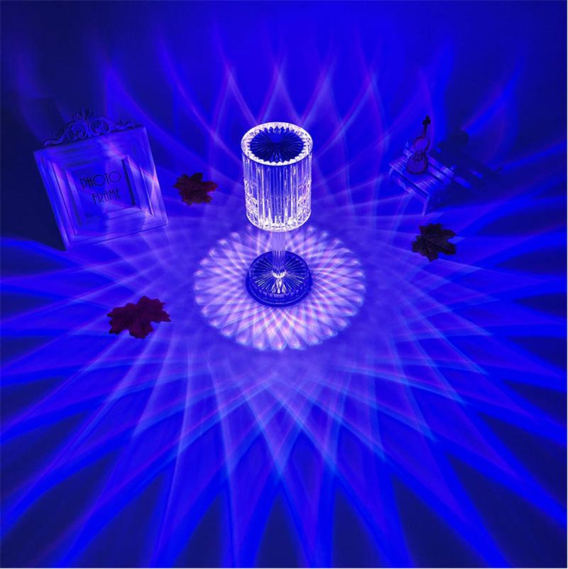 USB Charging Touch Sensing Desk Lamp Online Celebrity Bedside Romantic Atmosphere Lamp Acrylic Remote Control Line Light