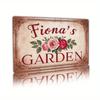Personalized Vintage Metal Tin Sign Custom Name Text Farmhouse Garden Kitchen Wall Decor