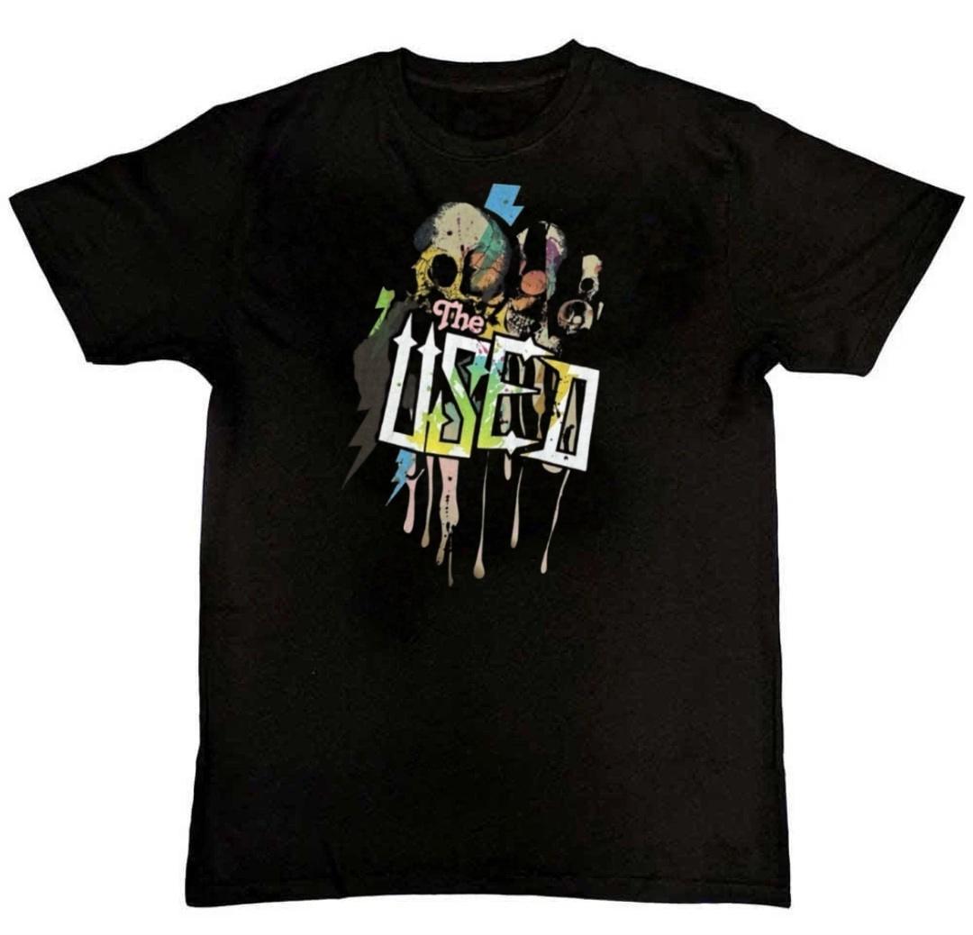 Vintage The Used Emo Band Graphic Print Mens T-Shirt L