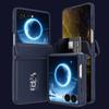 Hinge Full Protective Card Holder Phone Case For Samsung Galaxy Z Flip 8 7 FE 6 5 4 3 5G Hard Platic Shockproof Wallet Cover