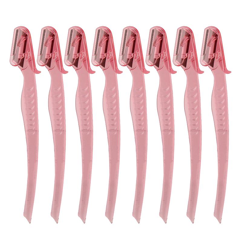 

3/8 шт. красочный триммер для бровей, нож для макияжа, лезвия для бровей, безопасный скребок для удаления волос на лице, бритва, инструменты для макияжа и красоты