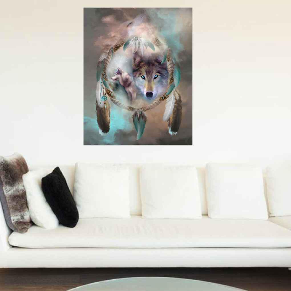 Round Rhinestone Drawings Embroidery DIY Diamond Painting Stitchwork Cross-Stitch Pictures Home Decor