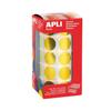 Round Roll Stickers Ø 20 Mm Metallic Yellow. X 1770