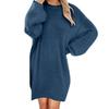Women Winter Sweater Knit Crewneck Warm Long Sleeve Casual Sweatshirts Dress