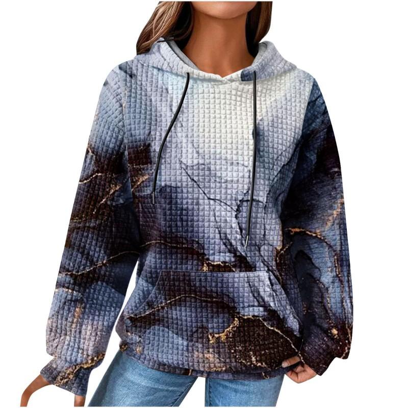 3D Printed Checkered Oversized Sweatshirt Women Streetwear Casual Crewneck Long Sleeve Top S-5XL