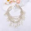 Multilayer Beads Choker Necklace Handmade Design Bohemian Theme Neckwear Neck Jewelry for Lady Evening Party Dresses