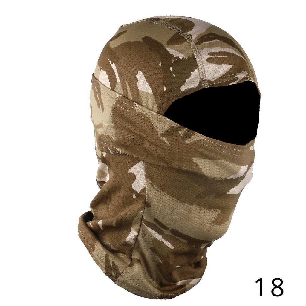Outdoor Camouflage Camo Balaclava Army Tactical Military Ski Full Face Mask Motorcycle Bicycle Caps Full Face Mask 27 COLORS