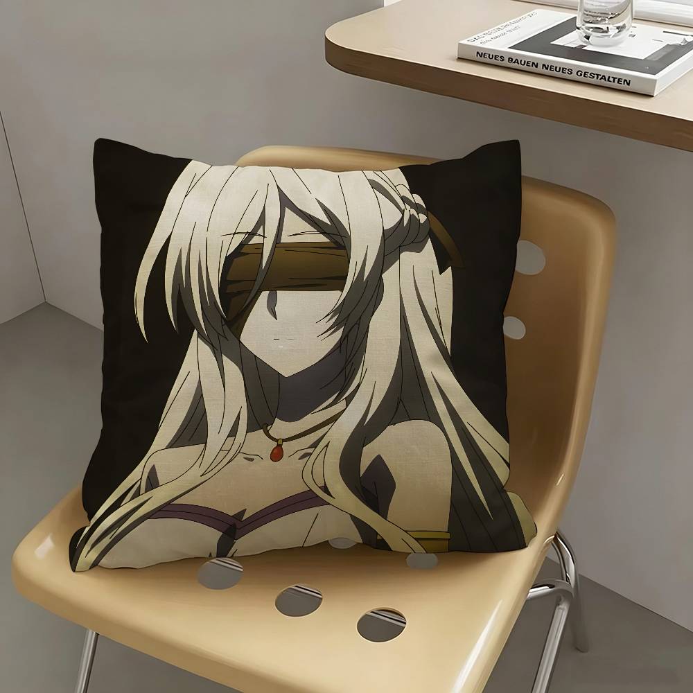 1pc Sword Maiden Goblin Slayer Pillow Case Fashion Square Pillowcase Bedroom Sofa Room Ins Decoration Leisure