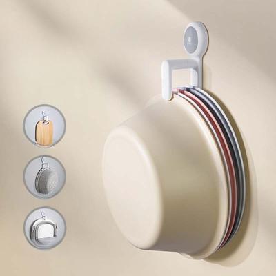 Multi-functional Movable Suction Cup Hook Basin Stand Hook Bathroom Wall Strong Adhesive Hook Without Drilling