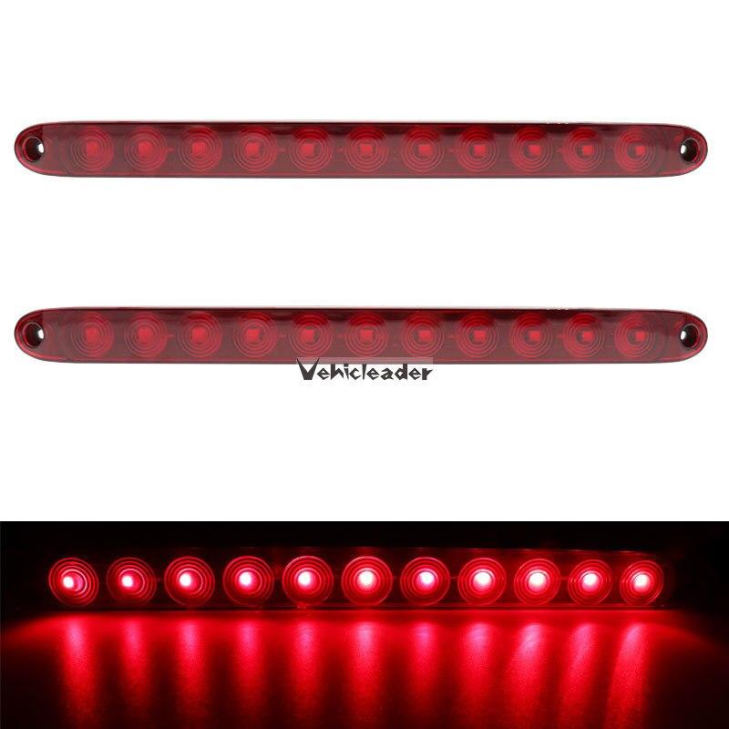 12V 15 Inch 11 Led Light Bar Sealed Stop Turn TailBrake Light Third 3Rd Brake Light Truck Trailer Marker Id Bar Waterproof