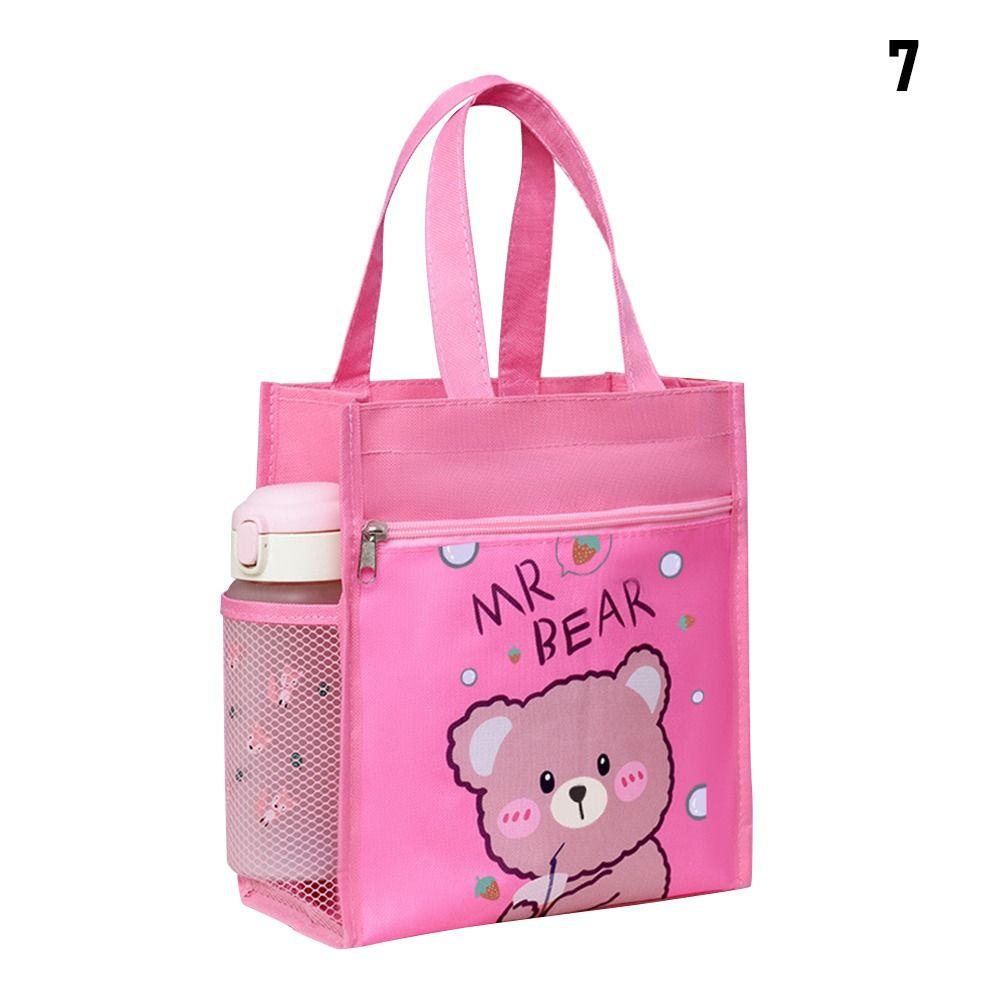 1Pcs Breakfast Organizer Insulated Thermal Bag Storage Bag Cute Cooler Warm Box Picnic Travel Cartoon Lunch Bag Kid Student