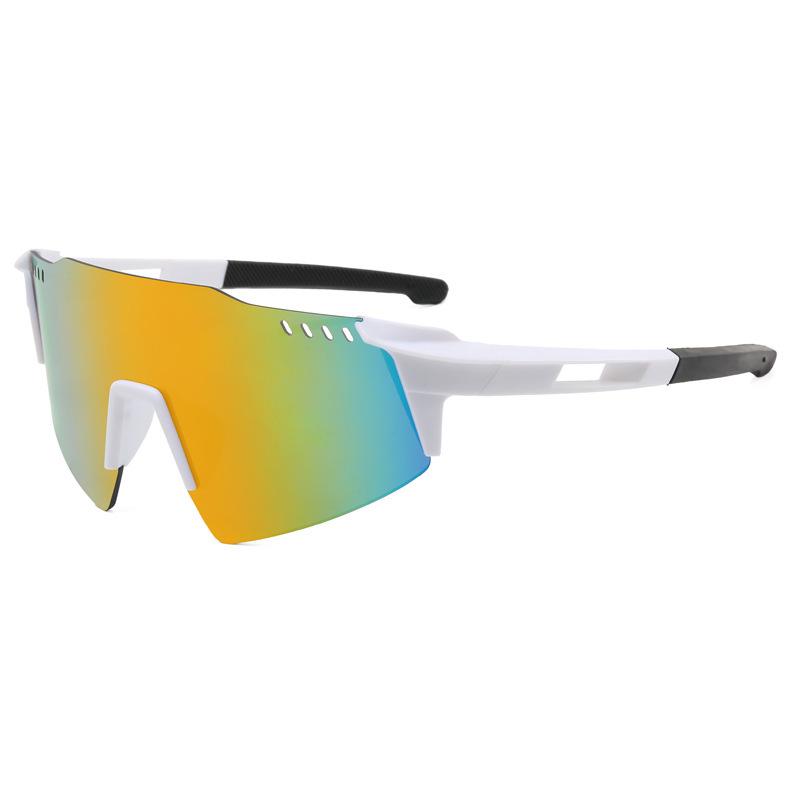 Cross Border New Bicycle Riding Glasses Ultra Light European American Outdoor Sports Sunglasses Frameless Running Colorful
