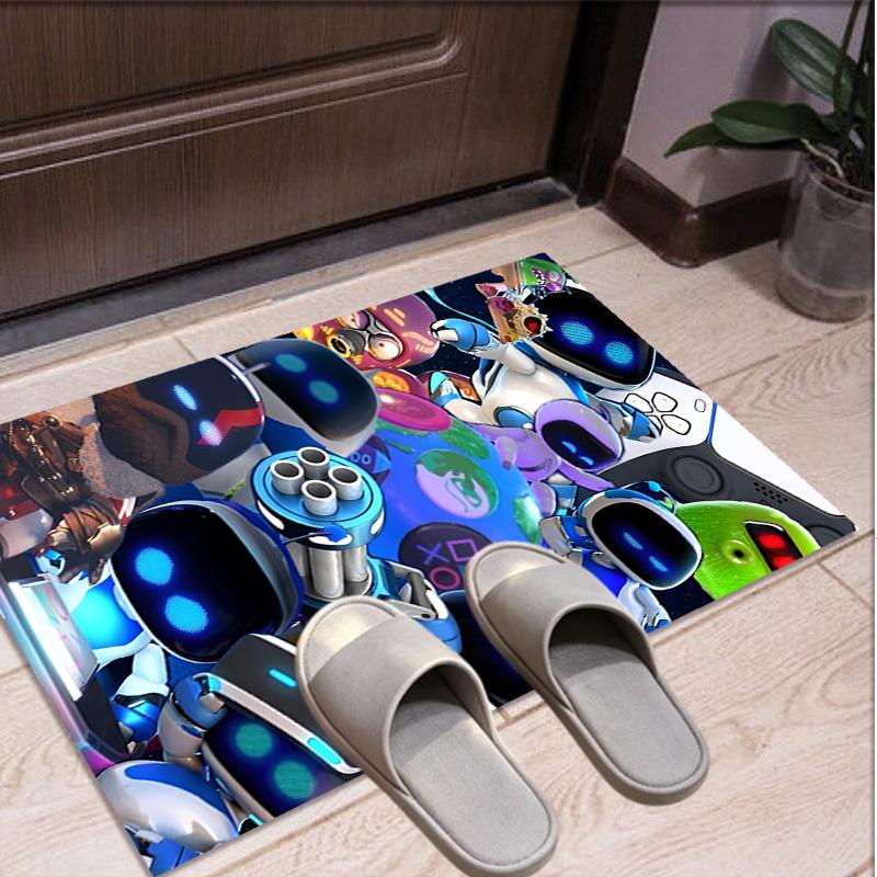 Cosmic Bot Crew Pattern Rug, Indoor/Outdoor Mat, for Picnic, Gameroom, Bedroom, Office, Living Room, Home Decor Carpet, Birthday Gift