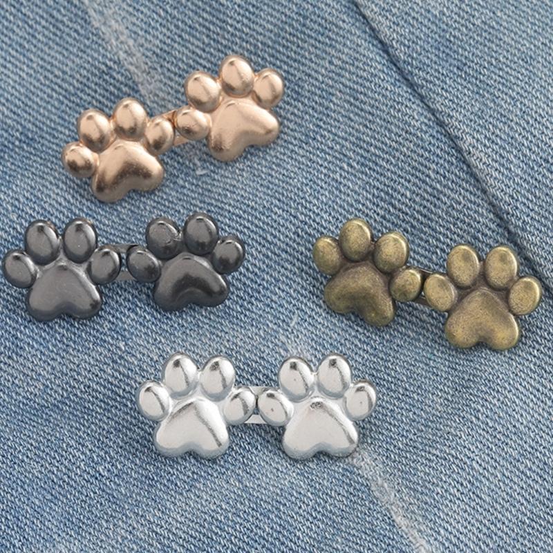 Pants Waist Buttons Alloy Tighten Waist for Skirt Pants Jeans Adjustable Waist Clip Clothing Accessories