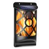 Solar Flame Lights Outdoor Wall Lamp Waterproof Flickering Patio Pathway Yard 36 LED Sun Powered Wall Mounted Sunlight