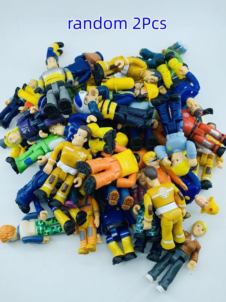 1Pcs Fireman Sam Character Colletion Model Figures Cartoon Joint Movable Firewoman Male Female Action Figuras Playthings Designed for Children