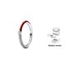 Pandora Me Rot und Weiß Doppel Pavé Ring Damenring Silber 192528C01