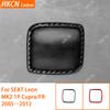 For SEAT Leon MK2 1P Cupra FR 2005—2012 Rear Trunk Switch Button Frame / 3K Carbon Fiber+ Resin / 3mm Anti-Scratch