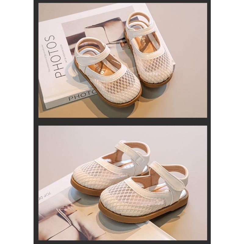 Korean-style Hollow Soft-soled Semi-sandals, Breathable Versatile Princess Shoes for Girls
