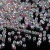 100pcs 3.5x4.5mm Shiny Crystal Beads Glass Mixed Beads Loose Spacer Beads for Bracelet DIY Jewelry Making Accessories