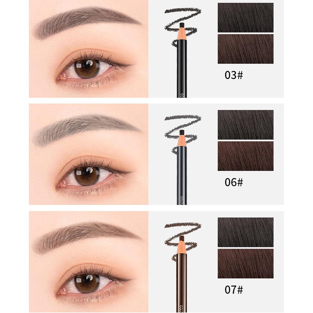 Tužka na obočí s přirozeným vzhledem 1 ks, voděodolná, odolná proti potu, snadno se nanáší, měkká, přesná tužka na líčení pro ženy a dívky