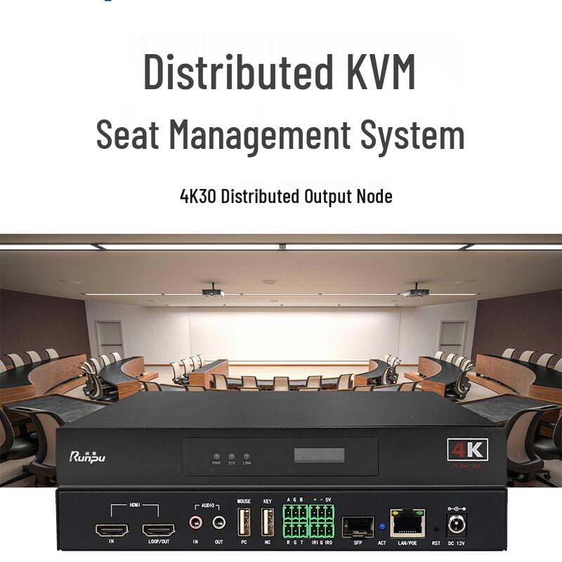 Runpu Distributed KVM Visual Management 4K Output Node (CN version)