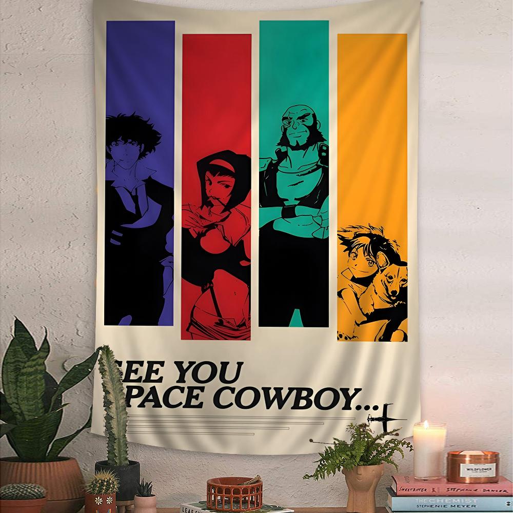 CCowboy Bebop Cartoon Tapestry Wall Hanging Decoration Household Home Decor