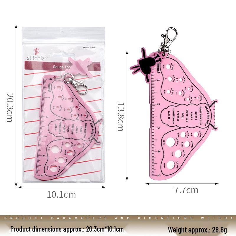 Multifunctional High-Quality Plastic Knitting Ruler Tool