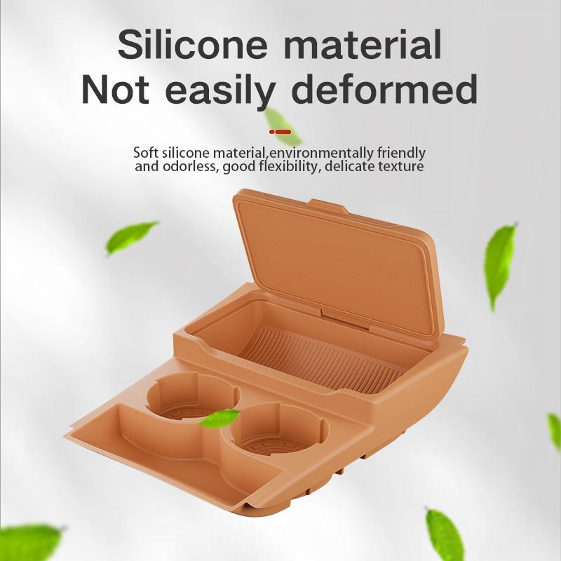 For Geely Atlas Pro 2024 2025 Storage Box Center Armrest Hidden Box Cup Holder Organizer Interior Accessories